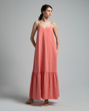 Peserico Pink dress with monil chain S0202001509