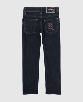 Stefano Ricci Children's dark blue jeans YST04010301859