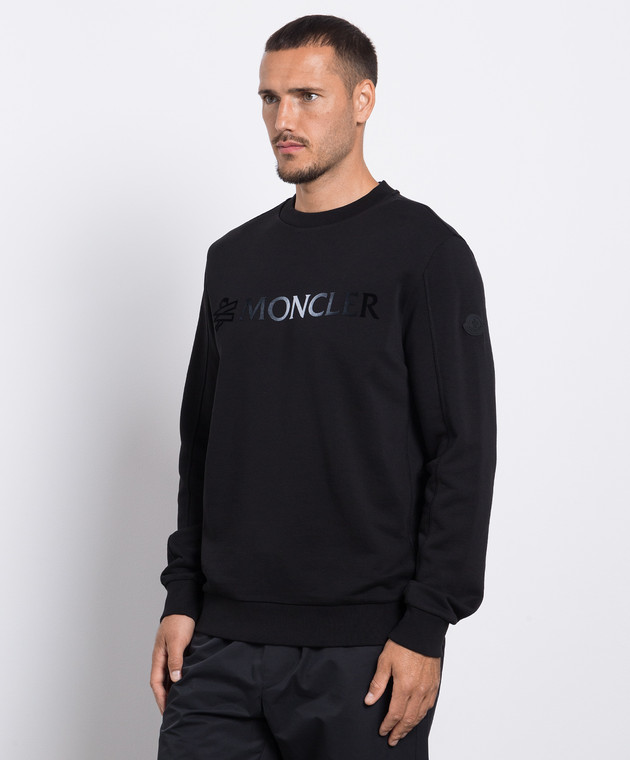 Moncler black sweatshirt hotsell