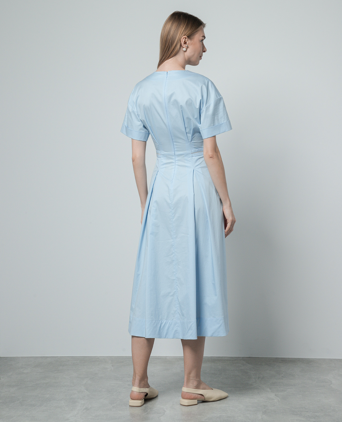 

Blue dress with monil chain Peserico, Light blue