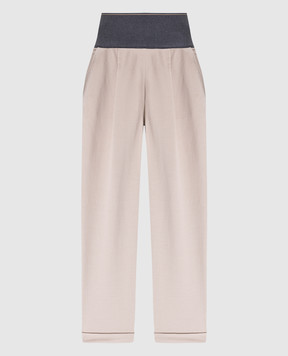 Brunello Cucinelli Beige trousers with a high fit MH827BL499