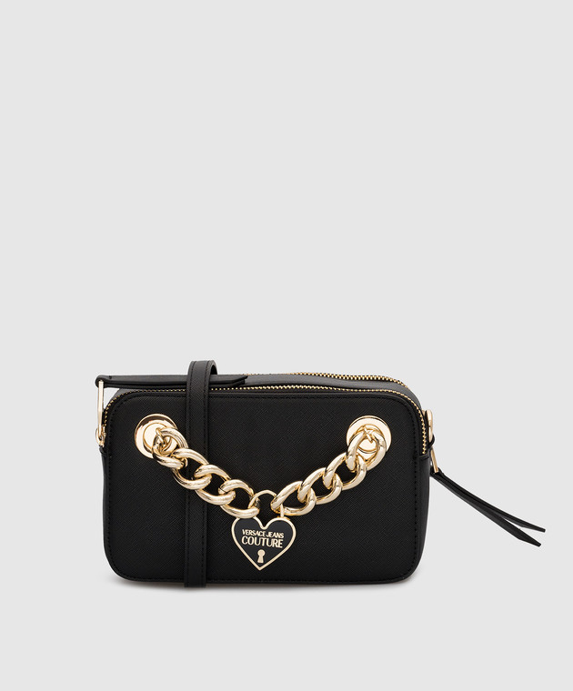 Versace Jeans Couture - Black crossbody bag with metal heart logo  74VA4BC5ZS467 - Online kopen bij Symbol