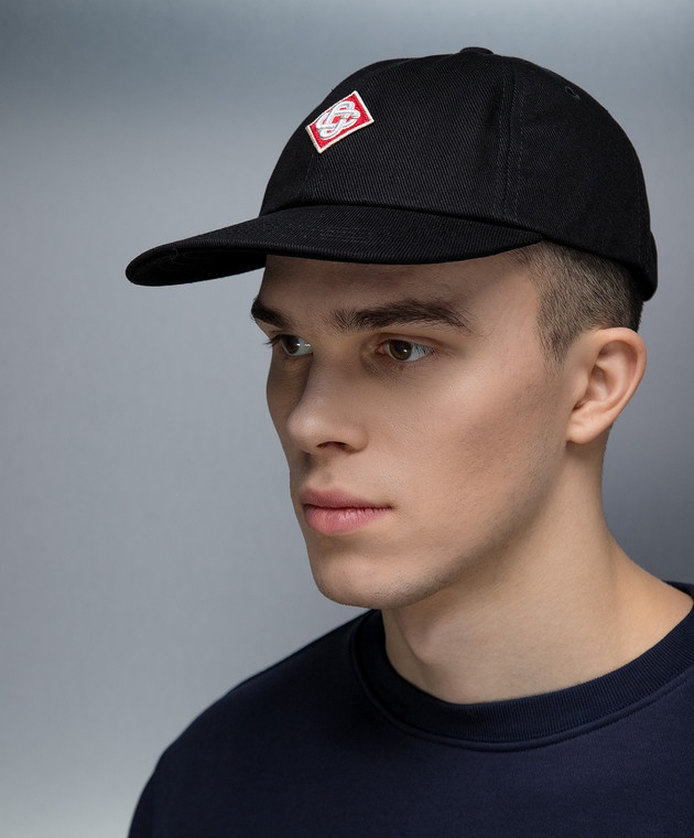 Casablanca - Black cap with logo APS24HAT00203 - shop with