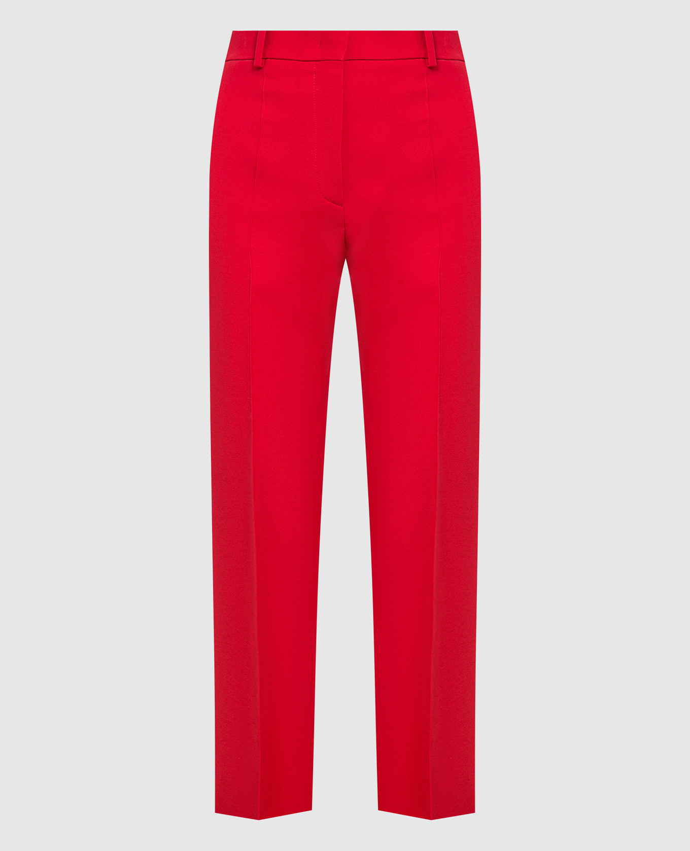 

Red wool and silk loose-fit trousers Valentino