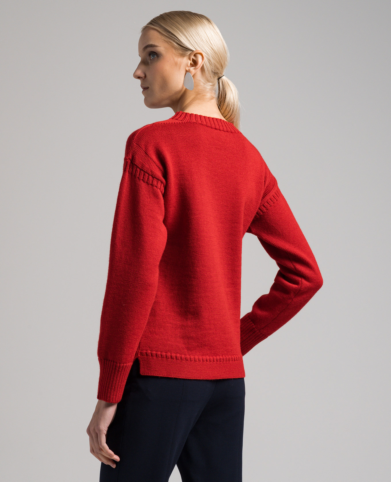 Red sweater made of wool Toteme 4