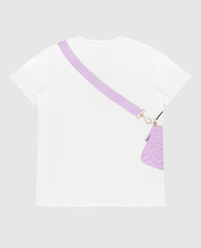 Fendi Children's white t-shirt with print JFI2427AJ812