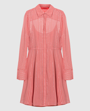 Max & Co Pink dress with lurex ECRU