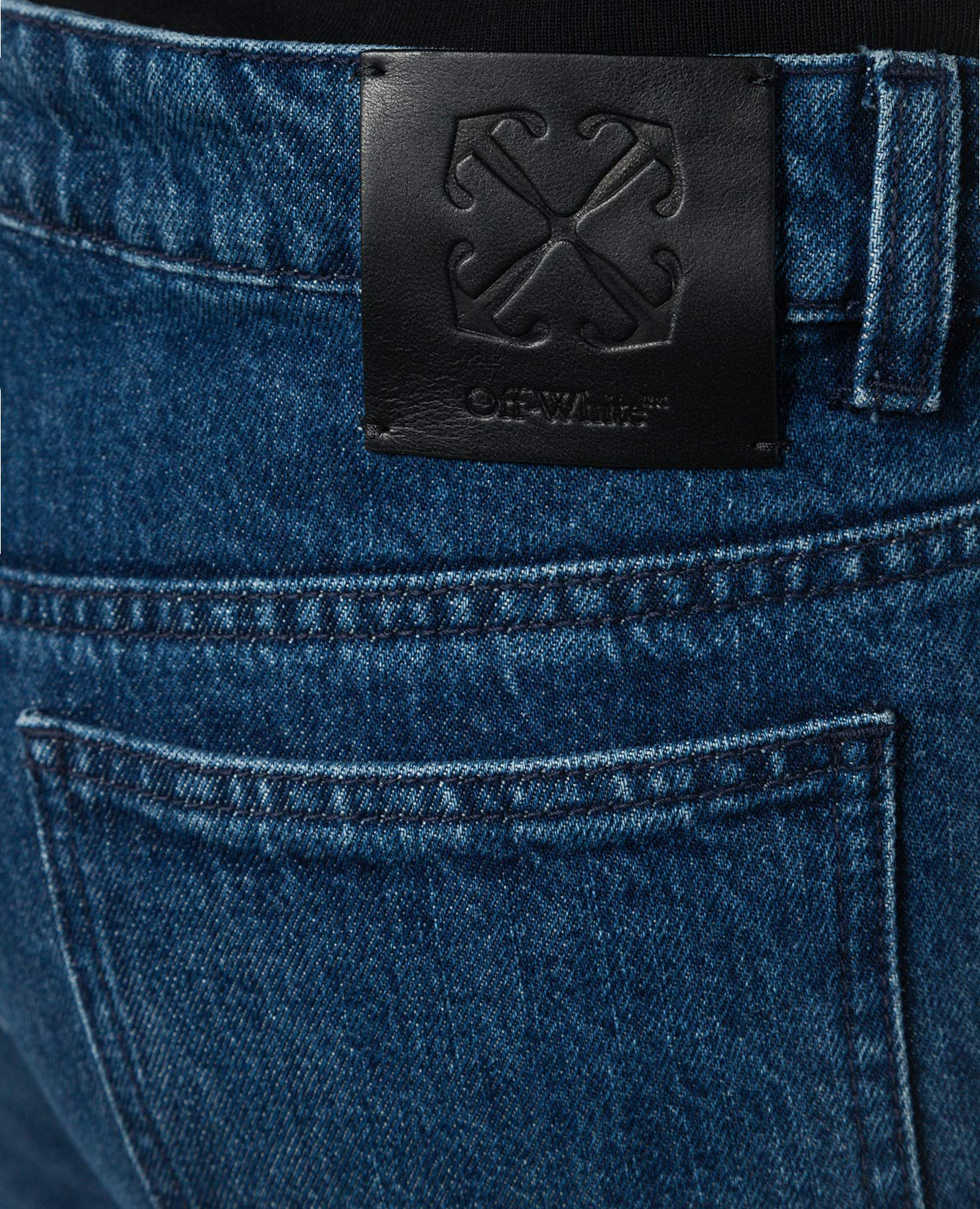 

Blue jeans with logo patch Off-White