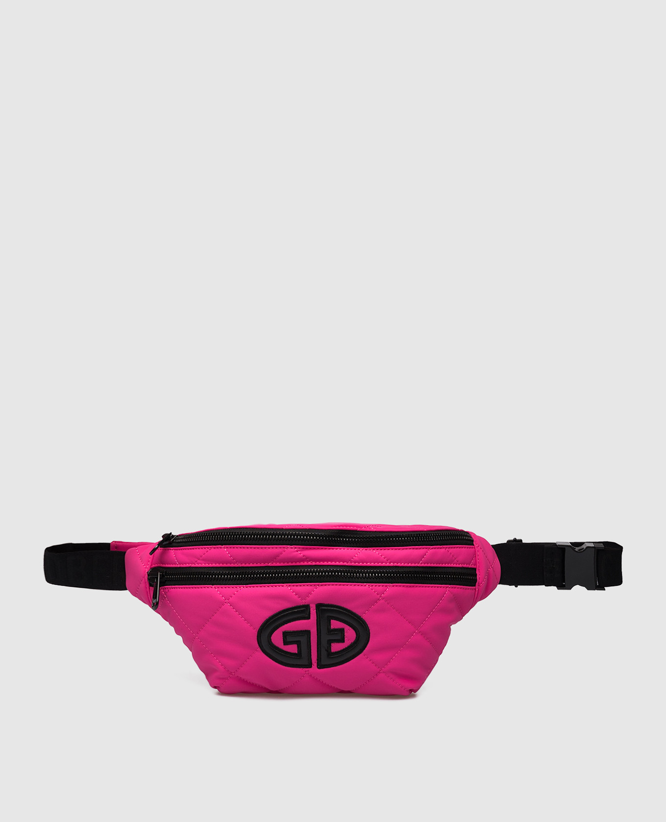 

Pink waist bag with textured logo Goldbergh, Розовый