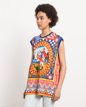 Dolce&Gabbana Carretto print top F8L34TFI7II