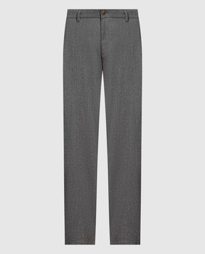 Canali Gray pants made of wool PR0125691678