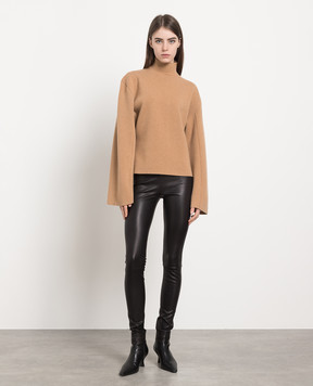 The Row Delara cashmere sweater in brown 5769F377