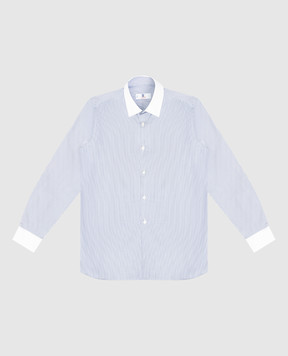 Stefano Ricci Children's blue striped shirt YC002316LJ1617