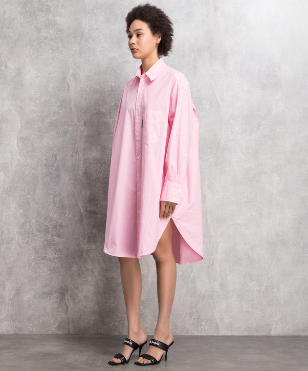 palm angels shirt dress Teen Girls Pink Cotton T-Shirt Dress