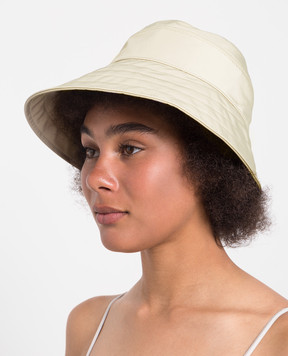 The Attico Beige panama with logo 237WAC07E079