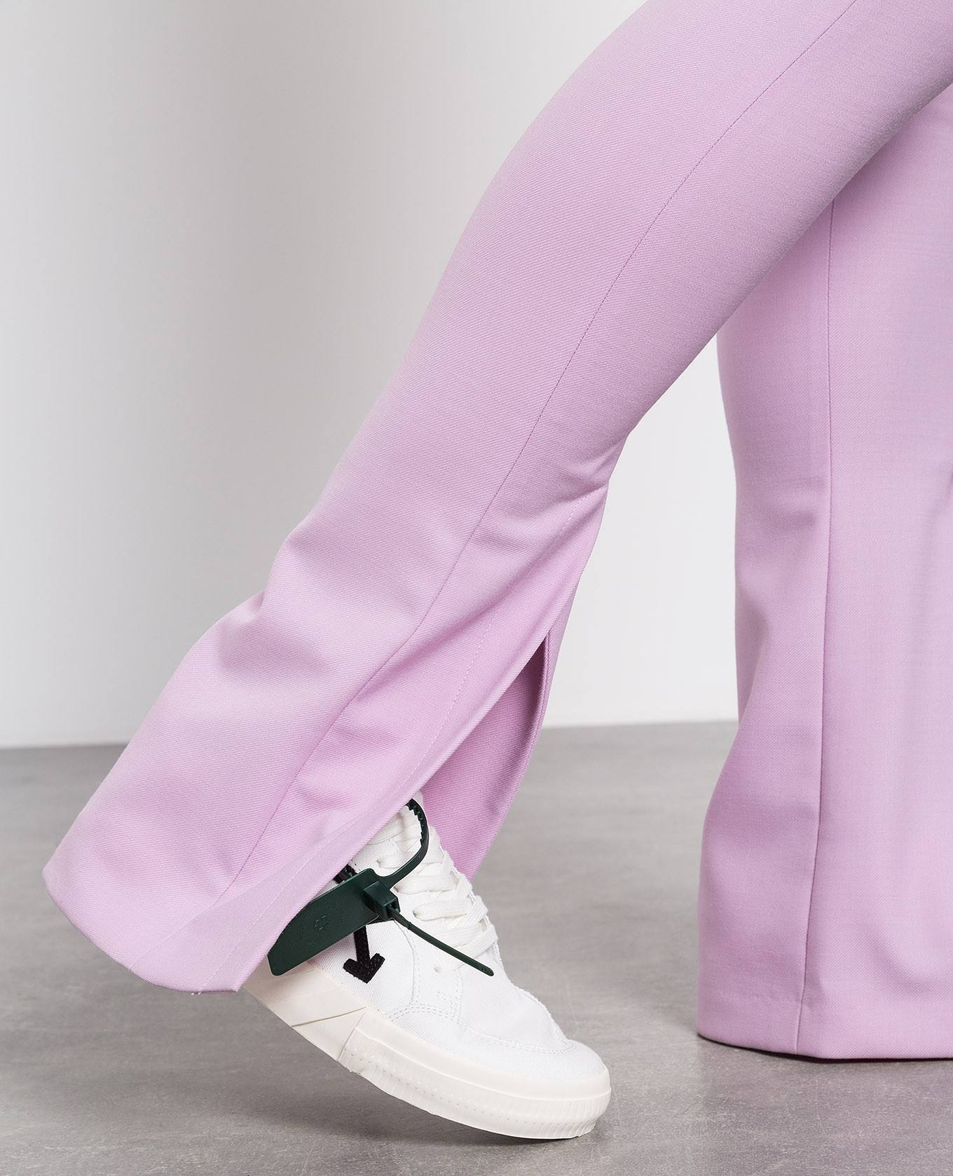 Purple flared trousers with slits Off-White 5