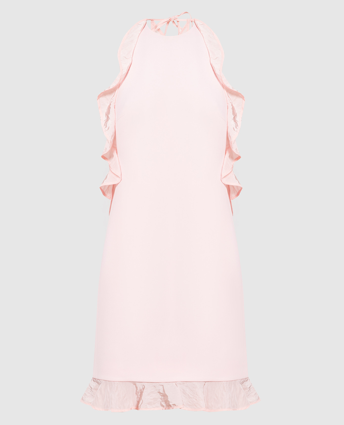 

Pink dress with ruffles David Koma