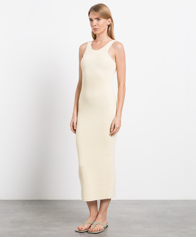 Toteme - Yellow Ribbed Maxi Dress 223669320 - shop with European delivery  at Symbol