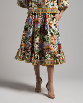 Etro Midi skirt in floral print WRFA001599SP520