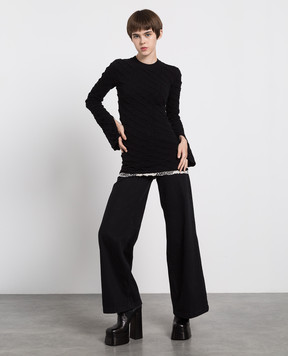 AMBUSH Black reaper-effect monogram jumper BWHF012F22KNI001