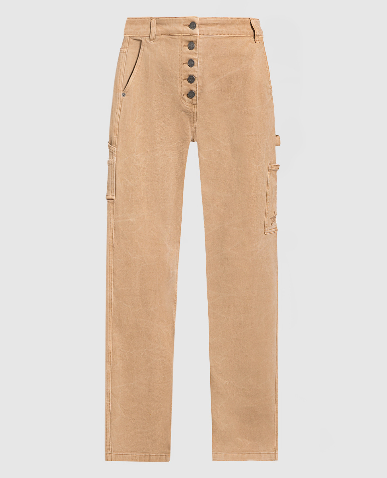 

Beige cargo jeans with embroidery Twinset