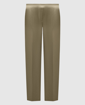 JOSEPH Tova khaki silk pants JF008186