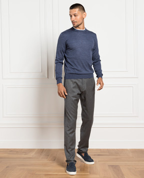 Canali Gray pants made of wool PR0125691678