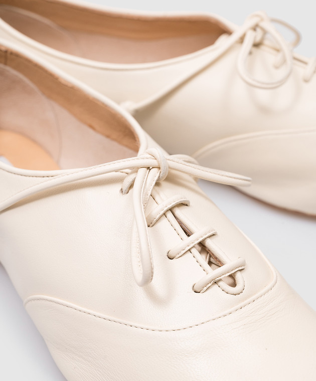 Maya leather lace-up flats in beige - Gabriela Hearst | Mytheresa