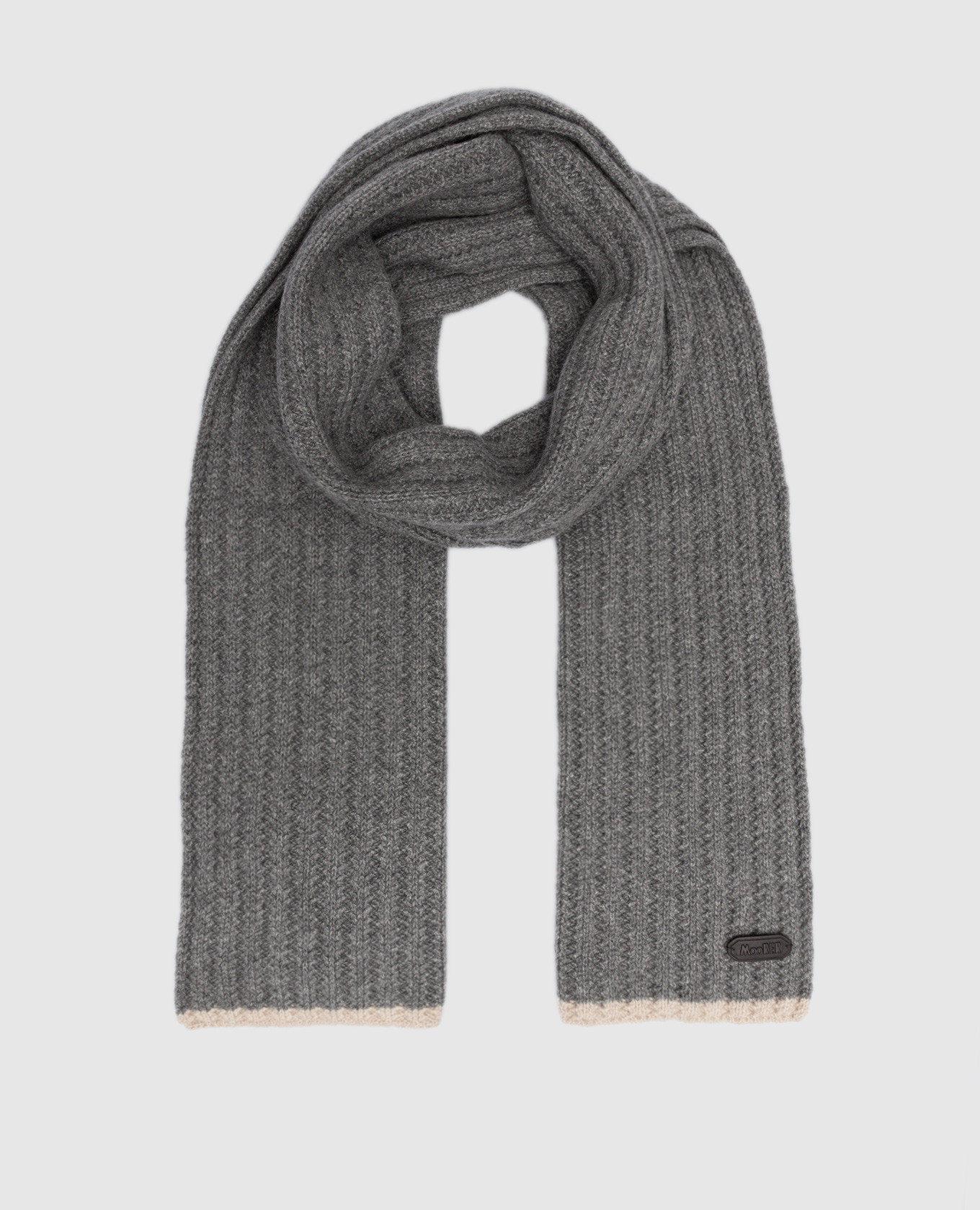 

HOBART gray cashmere scarf MooRER, Grey