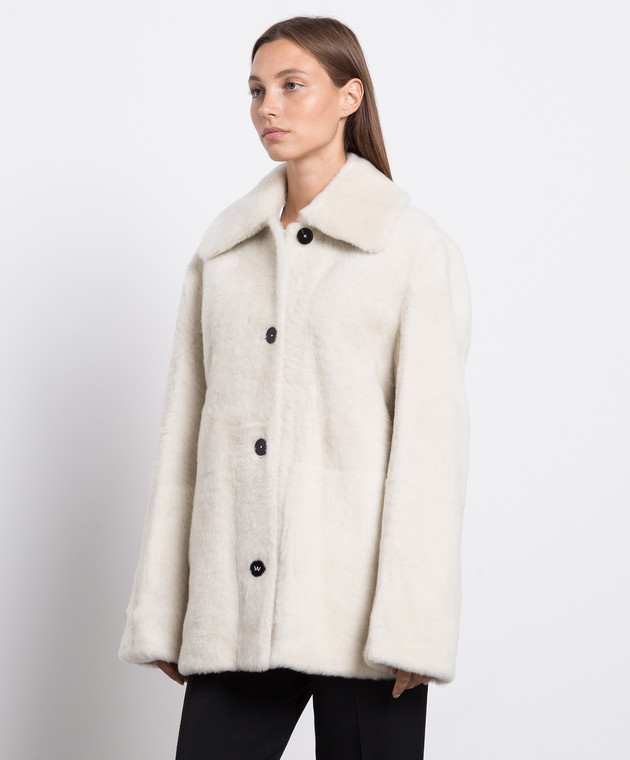 Jil Sander Beige two sided fur coat J04AM0002J07028 buy with Denmark delivery at Symbol