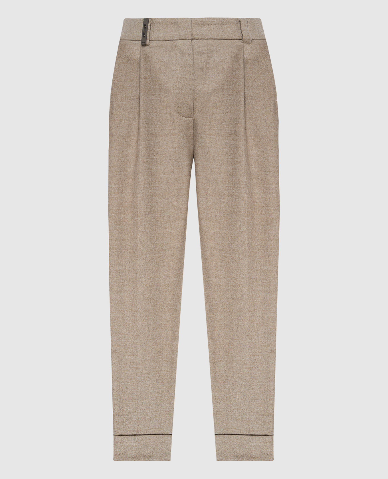 

Beige pants with lapels Peserico, Бежевый