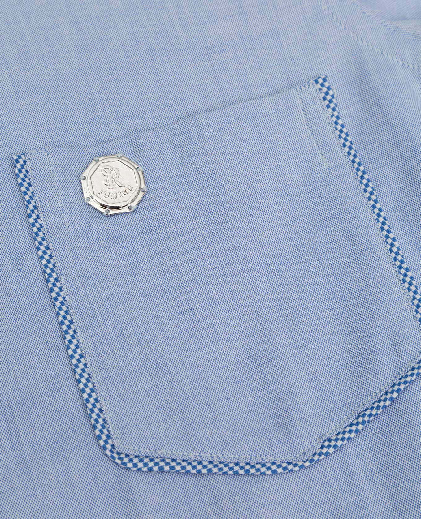 

Children's blue shirt with metallic logo Stefano Ricci, Light blue