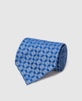Stefano Ricci Blue patterned silk tie CCXDD44201