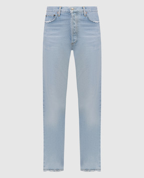 AGOLDE 90'S blue jeans with a distressed effect A0691463