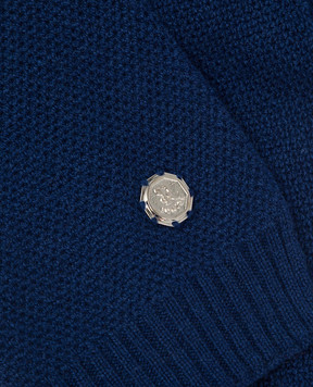Stefano Ricci Children's dark blue cashmere scarf KY02007SCIY17427