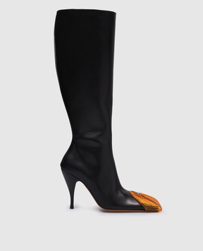 Off-White Lunar black leather boots OWIE043F23LEA001