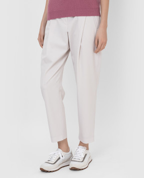 Brunello Cucinelli Light beige wool trousers MB526P7381