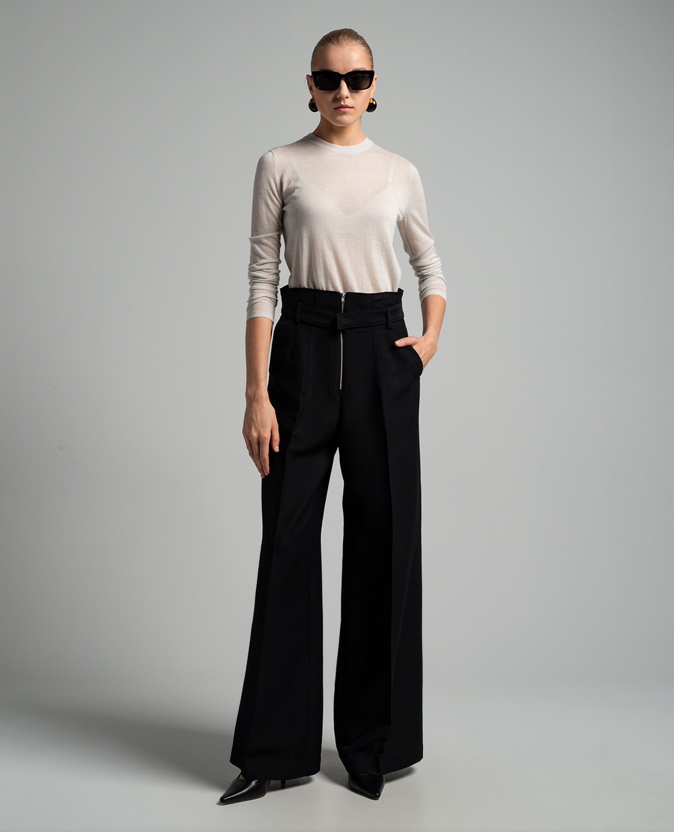 

Black pants with wool CO