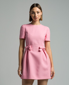 Valentino Pink wool and silk mini dress 4B3VA6T01CF