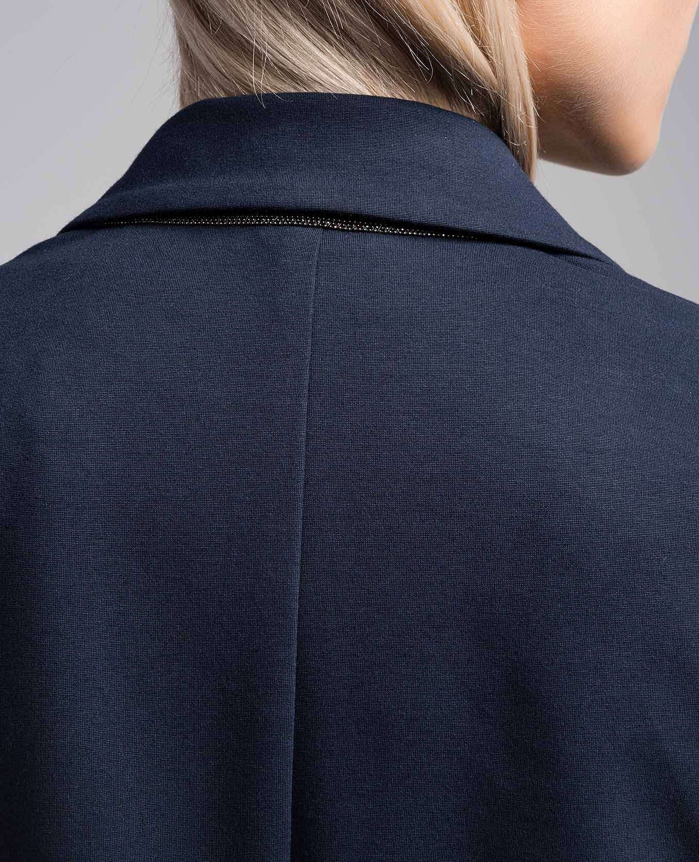 

Blue jacket with monil chain Brunello Cucinelli