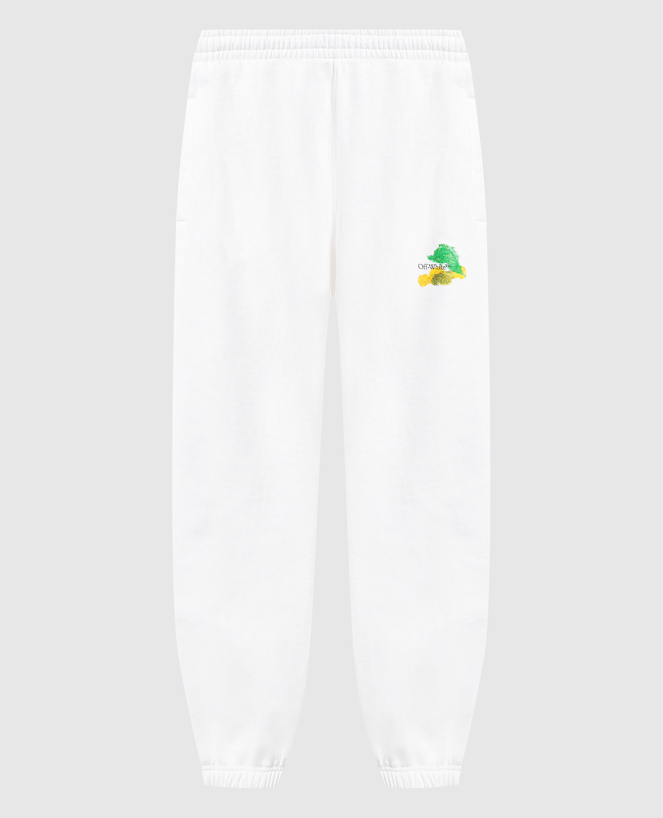 

White joggers with logo print Off-White, Белый