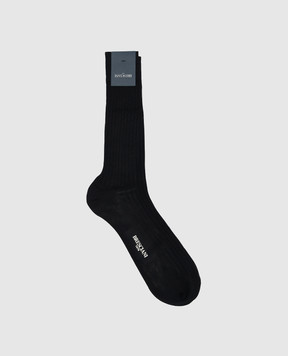 Bresciani Blue striped socks MC009UN0001XX