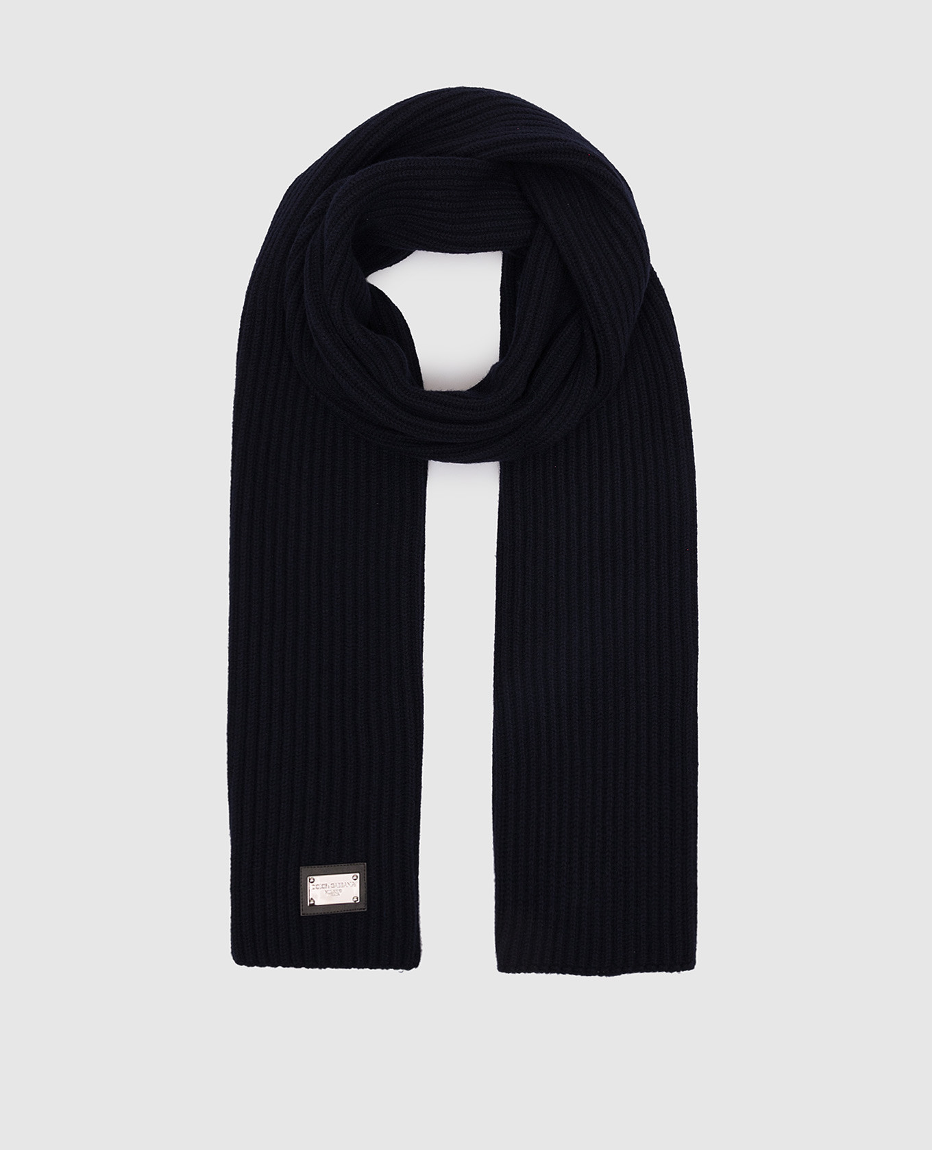 

Blue wool and cashmere scarf Dolce&Gabbana, Синий