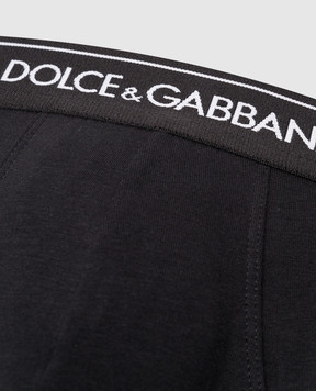 Dolce&Gabbana Set of black briefs with logo M9C05JONN95