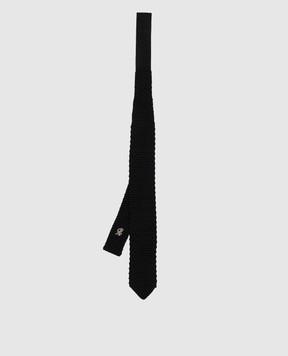 Stefano Ricci Children's black silk tie YCRMTSR1400