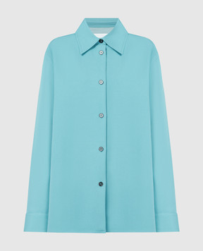Jil Sander Blue shirt made of wool J52DL0008J40002