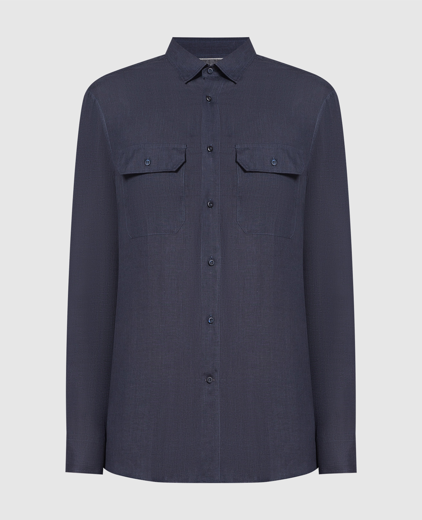 

Blue hemp shirt Brunello Cucinelli