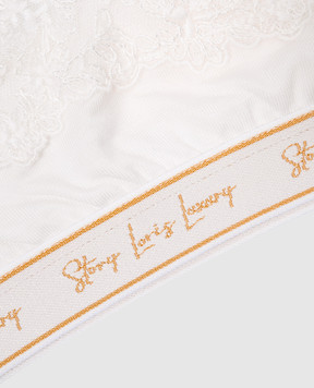 Story Loris Children's white top with lace 36259