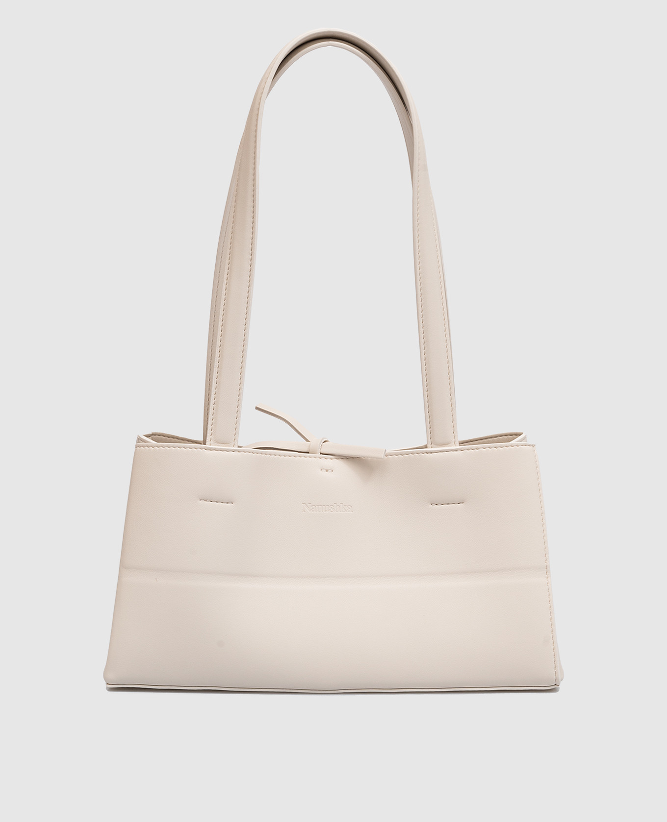 

White Origami tote bag with logo Nanushka