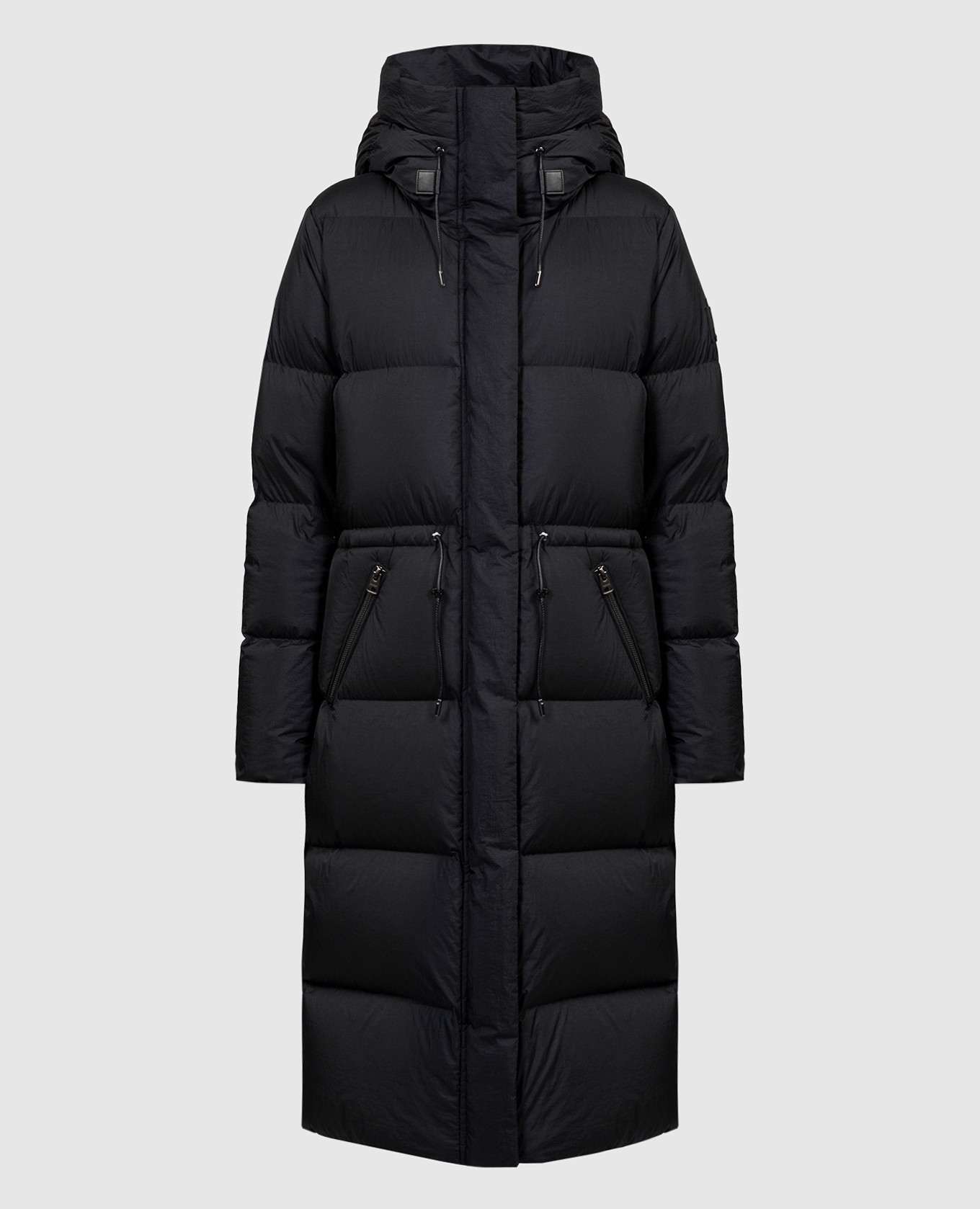 Ishani logo down coat in black mackage